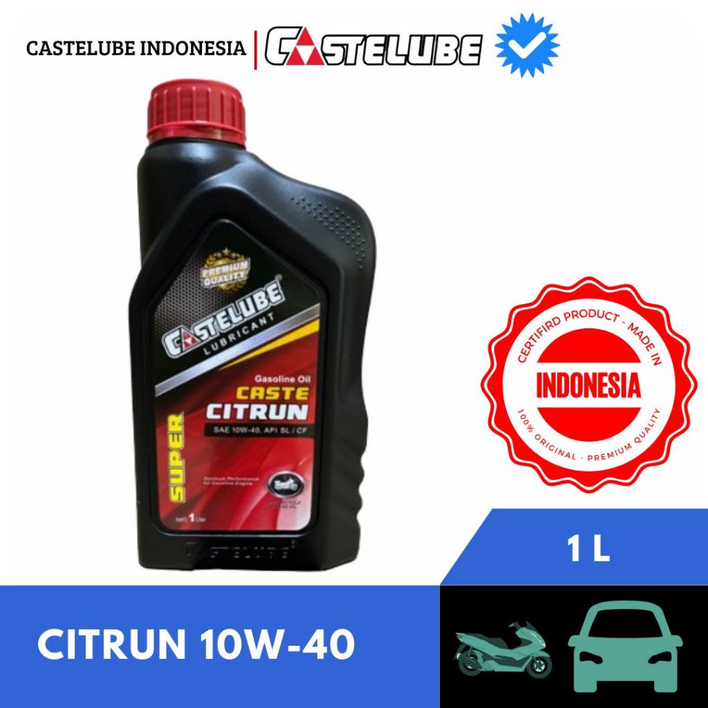 Jual Oli Castelube Citrun 10W-40 Kemasan 1L | Shopee Indonesia