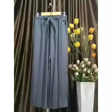 Celana Kulot Rayon Panjang Polos Lembut