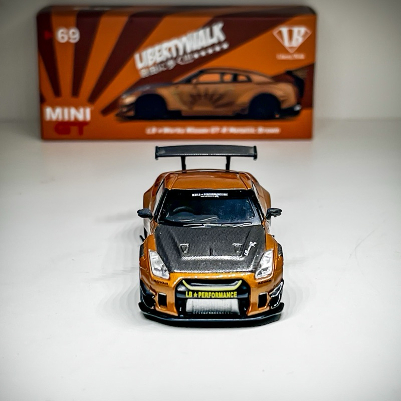 Jual Nissan GTR R35 LBWK Metalic Brown RARE MINIGT No Kaido House ...
