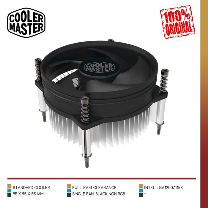 Jual Cooler Master i30 Fan Processor Intel LGA 1156 1155 1151 1150 1200 ...
