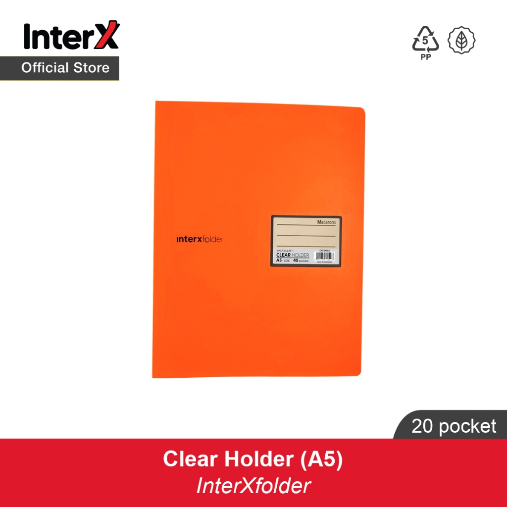Jual InterX Folder Clear Holder Macarons A5 - Map Display Album ...