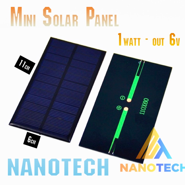 Jual Mini Solar Panel 110x60 diy power supply bank - 110x60mm | Shopee ...