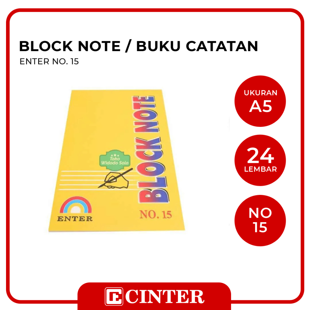 Jual ENTER - BLOCK NOTE / BUKU CATATAN / BUKU CATATAN SEMINAR | Shopee ...