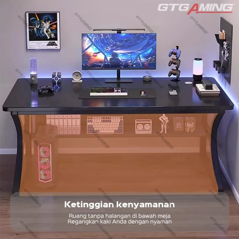 Foto 5 GTGAMING Meja Komputer Meja Gaming Minimalis Modern Meja Laptop Meja Belajar Meja kantor | 011