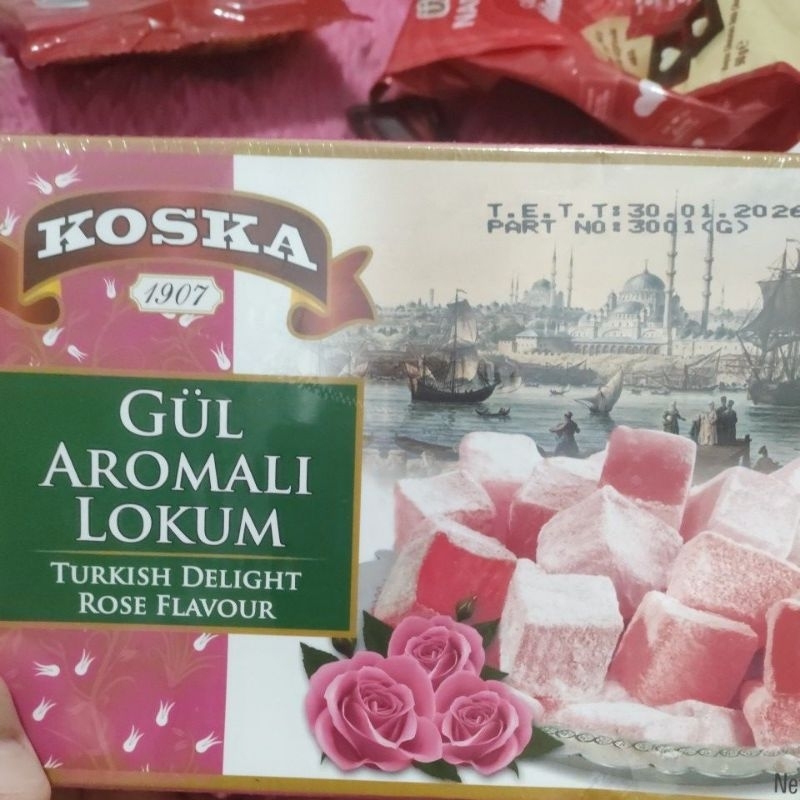 Jual Turkish delight atau lokum rasa mawar dari koska | Shopee Indonesia