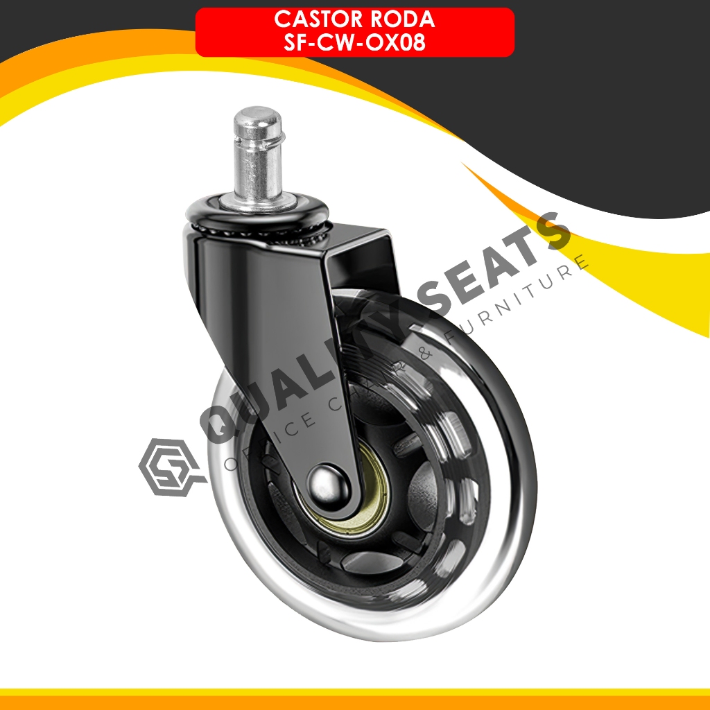 Jual Roda Kursi Kantor Roller Blade PU 3 INCHI Universal SF-CW-OX08 ...