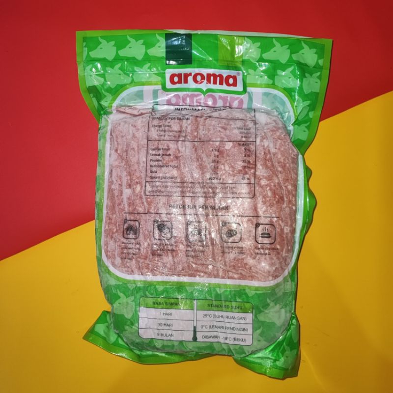 Jual Smoked beef rasher 1 kg AROMA | Shopee Indonesia