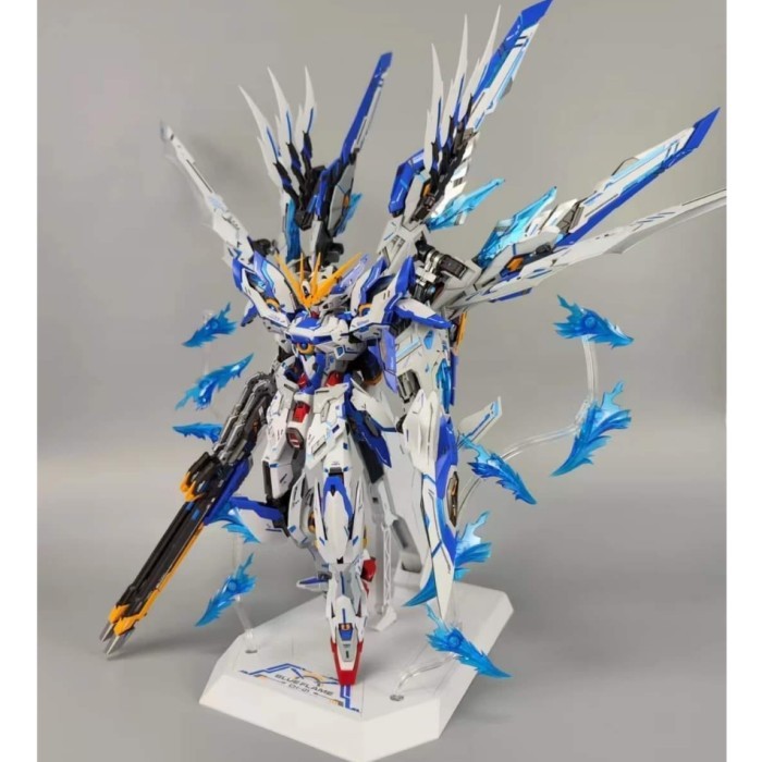 Jual MG 1/100 ZZA Blue Flame Wing Supernova Metal Frame Mokit | Shopee ...