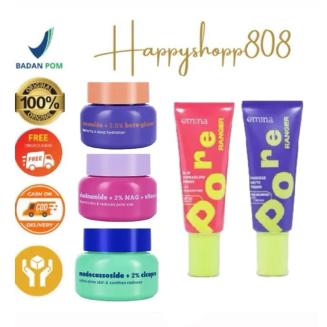 Emina Pore Ranger Total Poreless Oily Primer & Blur Hydraglow Primer 20 ml