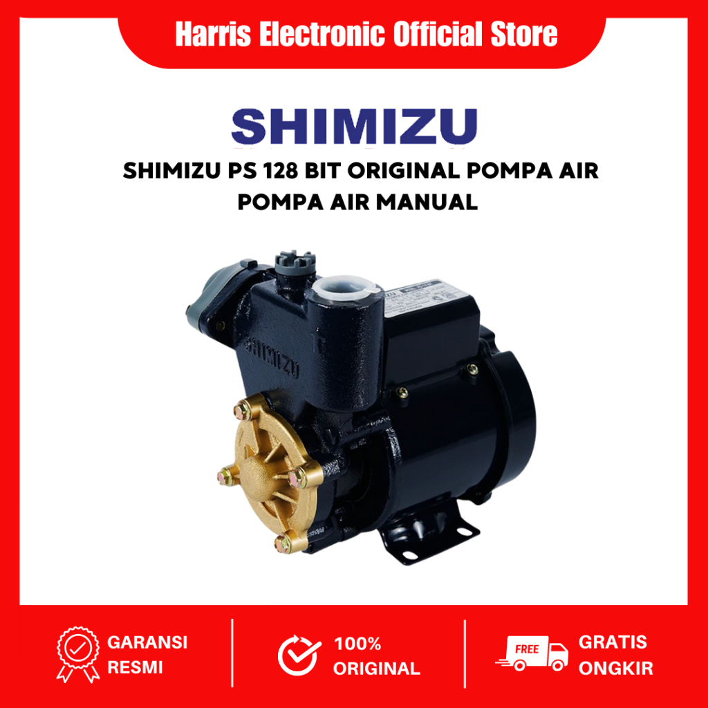 Jual Shimizu PS 128 BIT Original Pompa Air Shimizu PS128BIT / Pompa Air ...