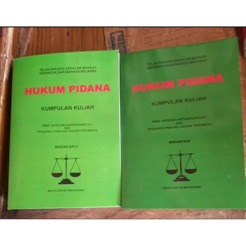 Jual 1 set Buku HUKUM PIDANA kumpulan kuliah ( jilid 1 + jilid 2 ...
