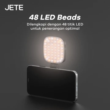 Ring Light Selfie Magsafe JETE RL2 For Smartphone HP LED Rechargeable Magnetik With 4 Light