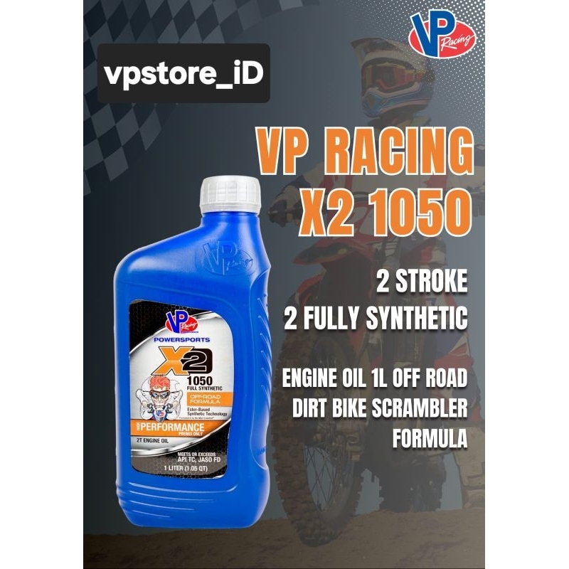 Jual Oli samping VP RAcing X2 1050 Full Synthetic Pelumas Oli motor 2T ...