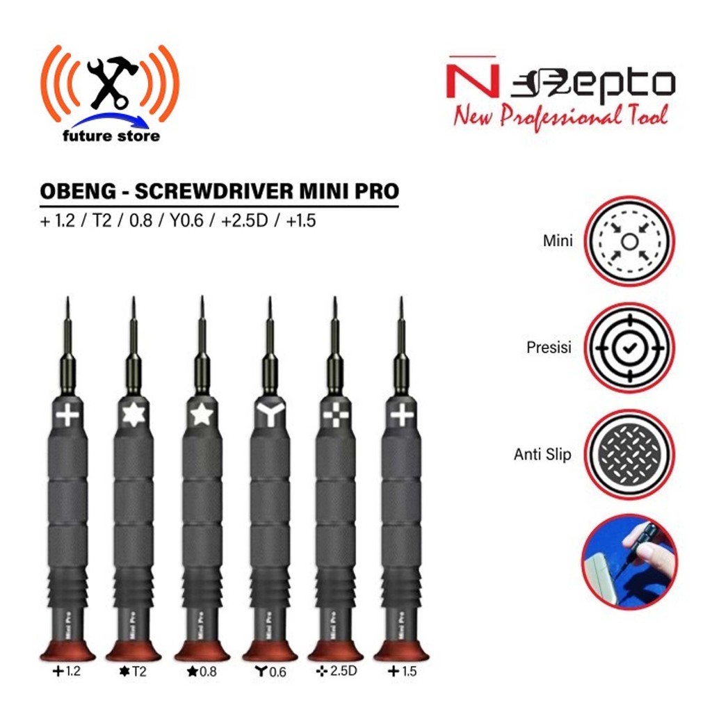 Jual Nepto Mini Pro Obeng untuk iphone - android Plus Obeng Bintang ...