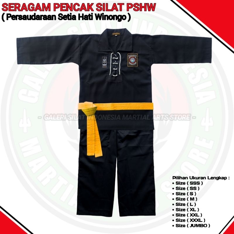 Jual Sakral PSHW - Baju Latihan Pencak Silat Setia Hati Winongo ...