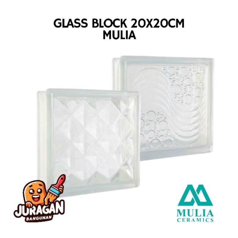 Jual Glass Block MULIA 20x20cm | Glass Box | Dinding Kaca | Tembok Kaca ...