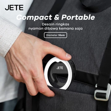 JETE RL1 Ring Light Selfie For Smartphone HP LED Rechargeable Clip On With 3 Light Mode Garansi