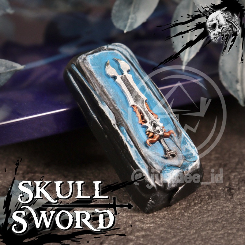 Jual Skull sword artisan keycaps for SHIFT ENTER mods artisan keycap ...