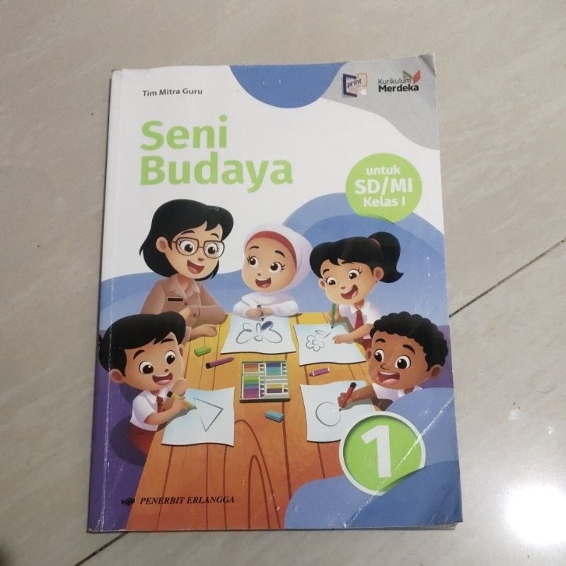 Jual BUKU ORI BUKU SENI BUDAYA SD KELAS 1 PENERBIT ERLANGGA KURIKULUM ...