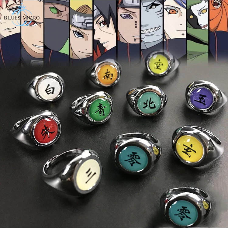 Jual COD Cincin Cosplay NARUTO Anime Akatsuki Itachi Pain Orojimaru Zhu ...
