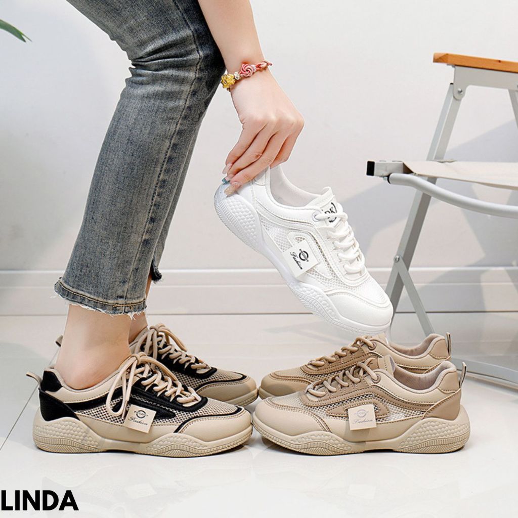Jual FINDME 36-40 Sepatu Sneakers Wanita Minimalis Simple Nyaman ...
