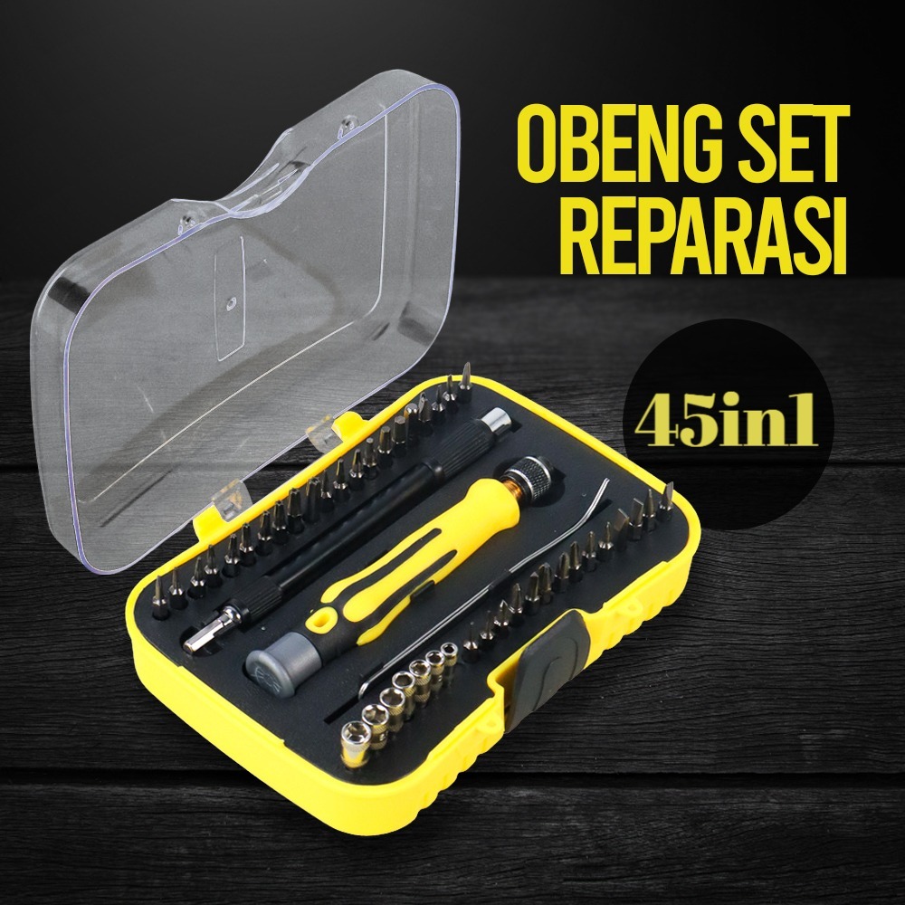 Jual Obeng Set Reparasi 45 in 1 Torx Set Handphone PS HP Macbook Xbox ...