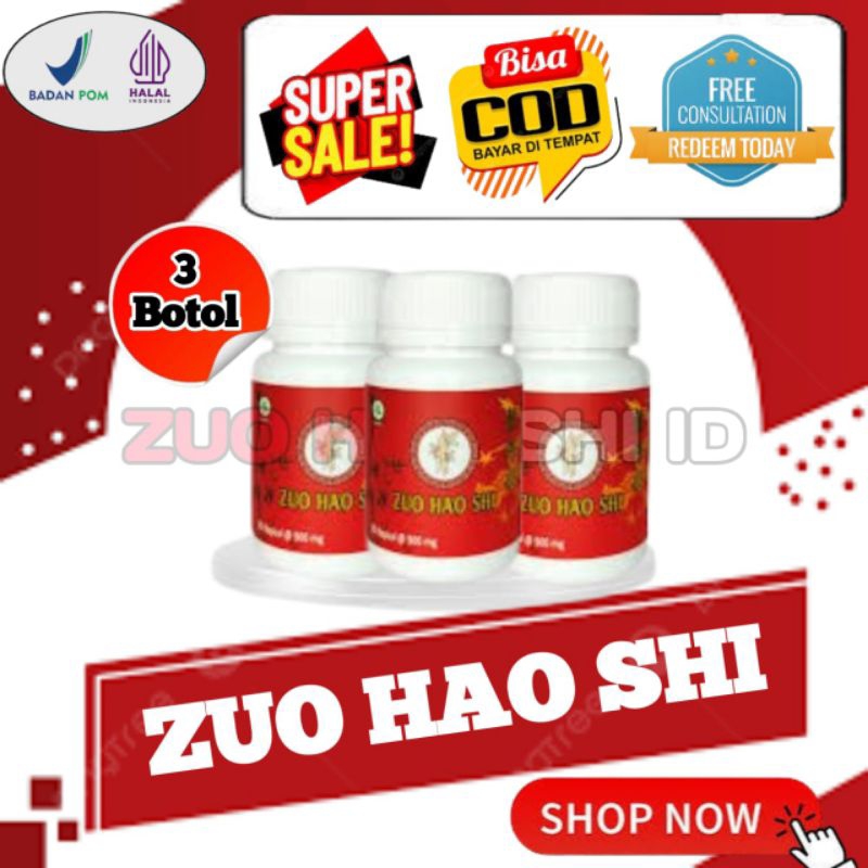 Jual ZUO HAO SHI 3 BOTOL ® Zuo Hao Shi Kapsul Herbal China Ampuh Atasi ...