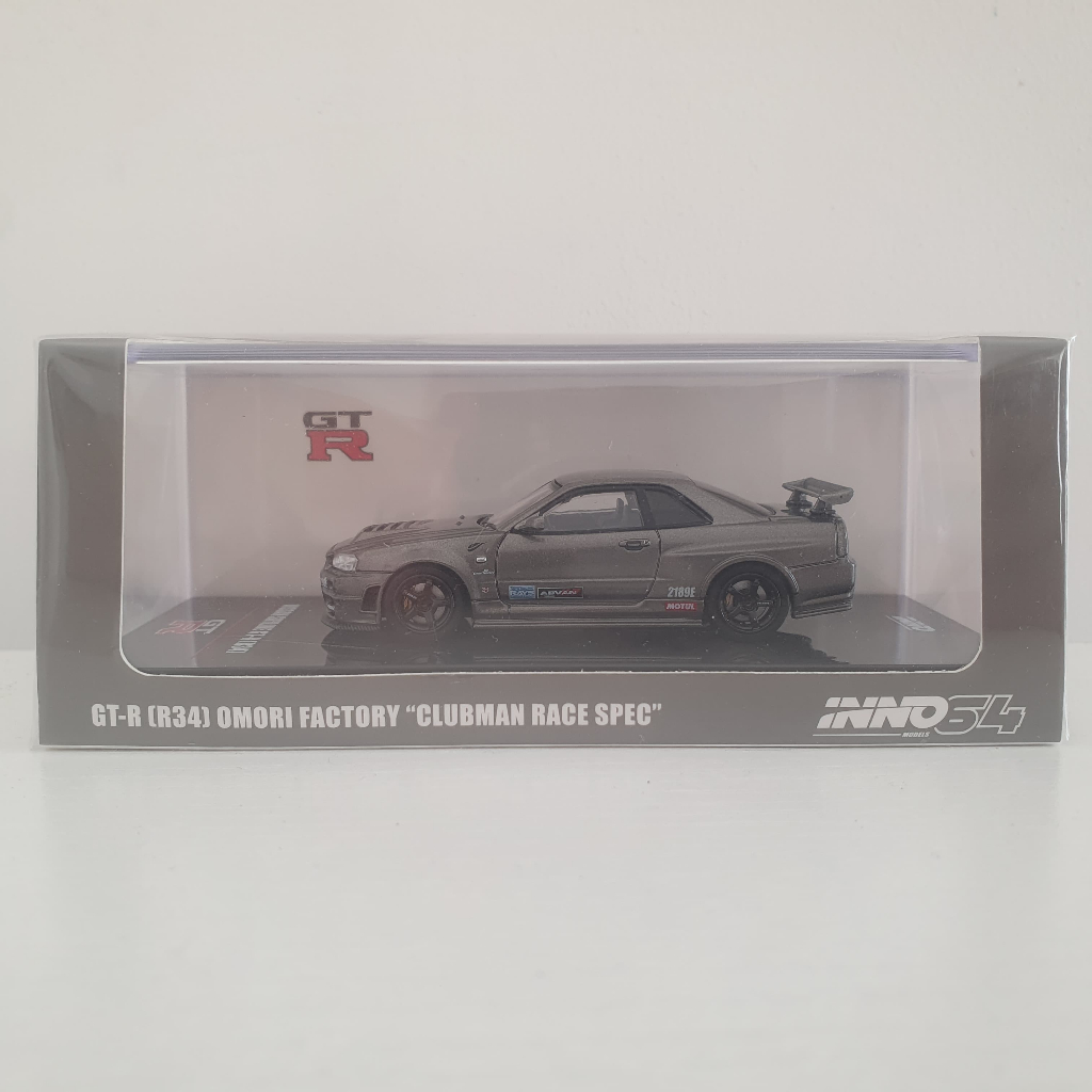 Jual Inno64 Nissan Skyline GT-R R34 1/64 (Omori Factory, Clubman Race ...