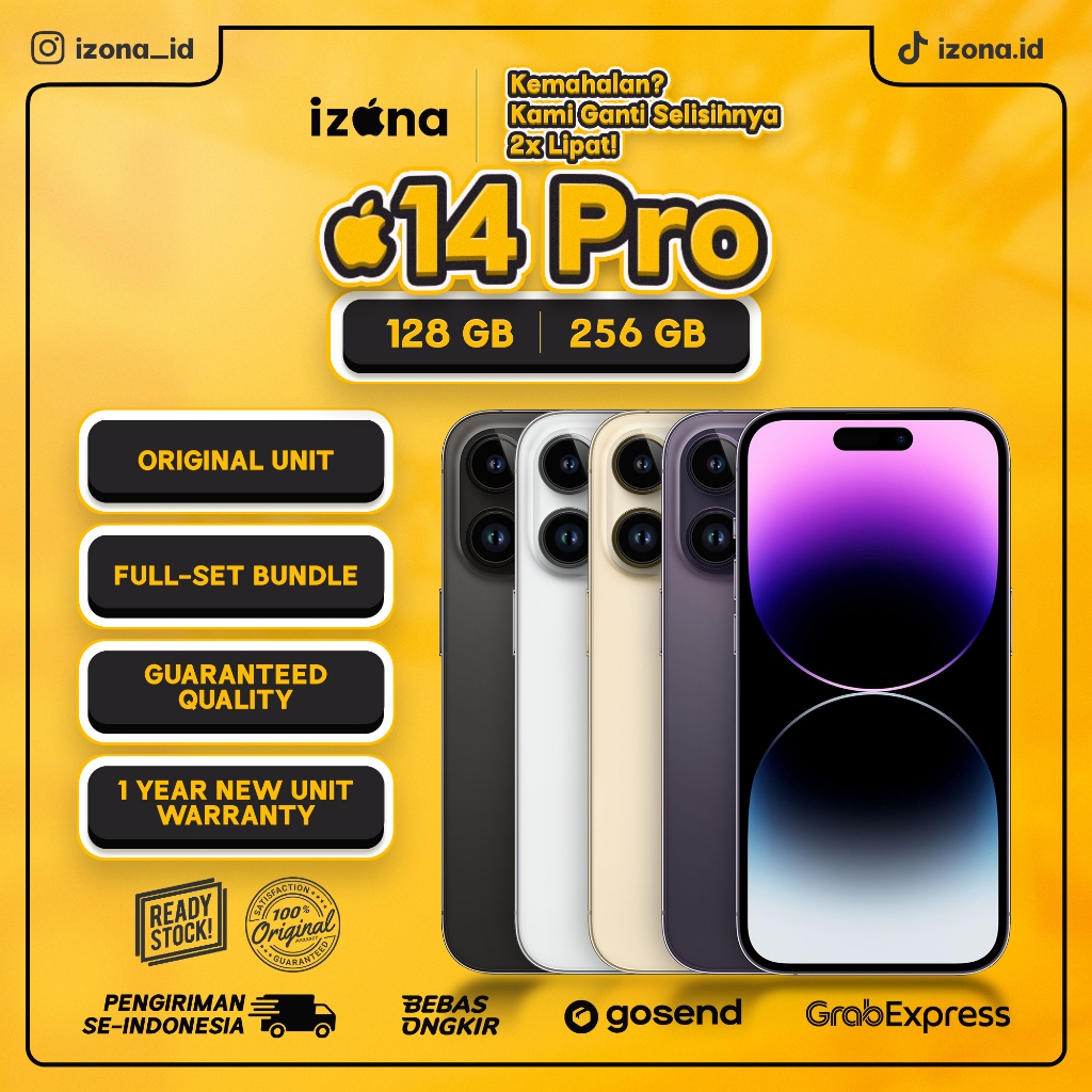 Jual IP 14 PRO - ORIGINAL GARANSI SECOND LIKE NEW & RESMI FULLSET ...