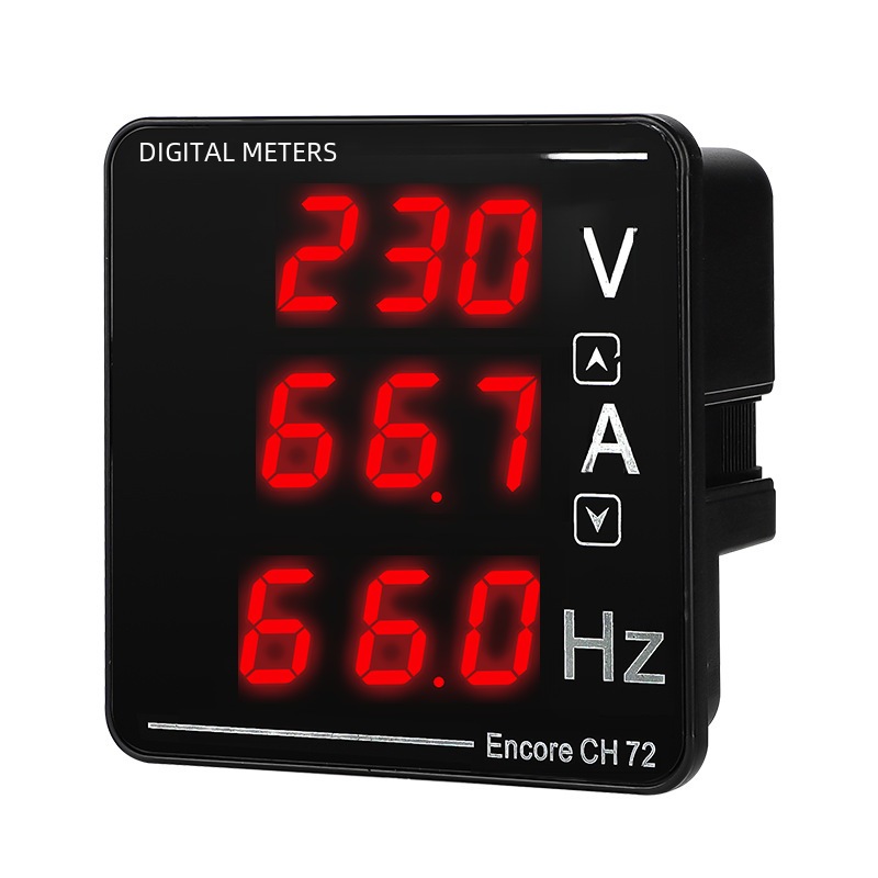 Jual Voltmeter Ampere Meter HZ Meter Digital 500V 120A CH-72 VAHz Panel ...