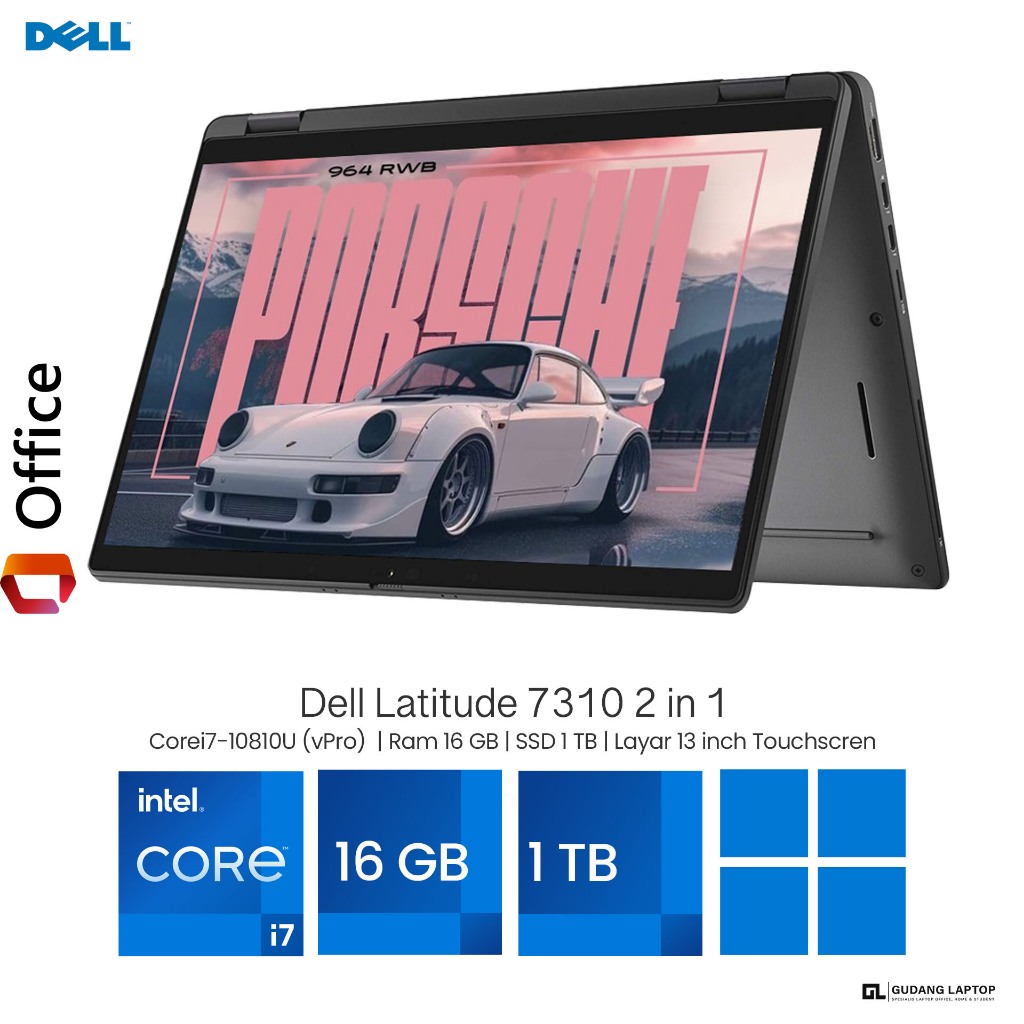 Schermo Touchscreen Dell Latitude 7310 2-in-1 13,3 Pollici FHD – Nero – Ricambio - Foto 5