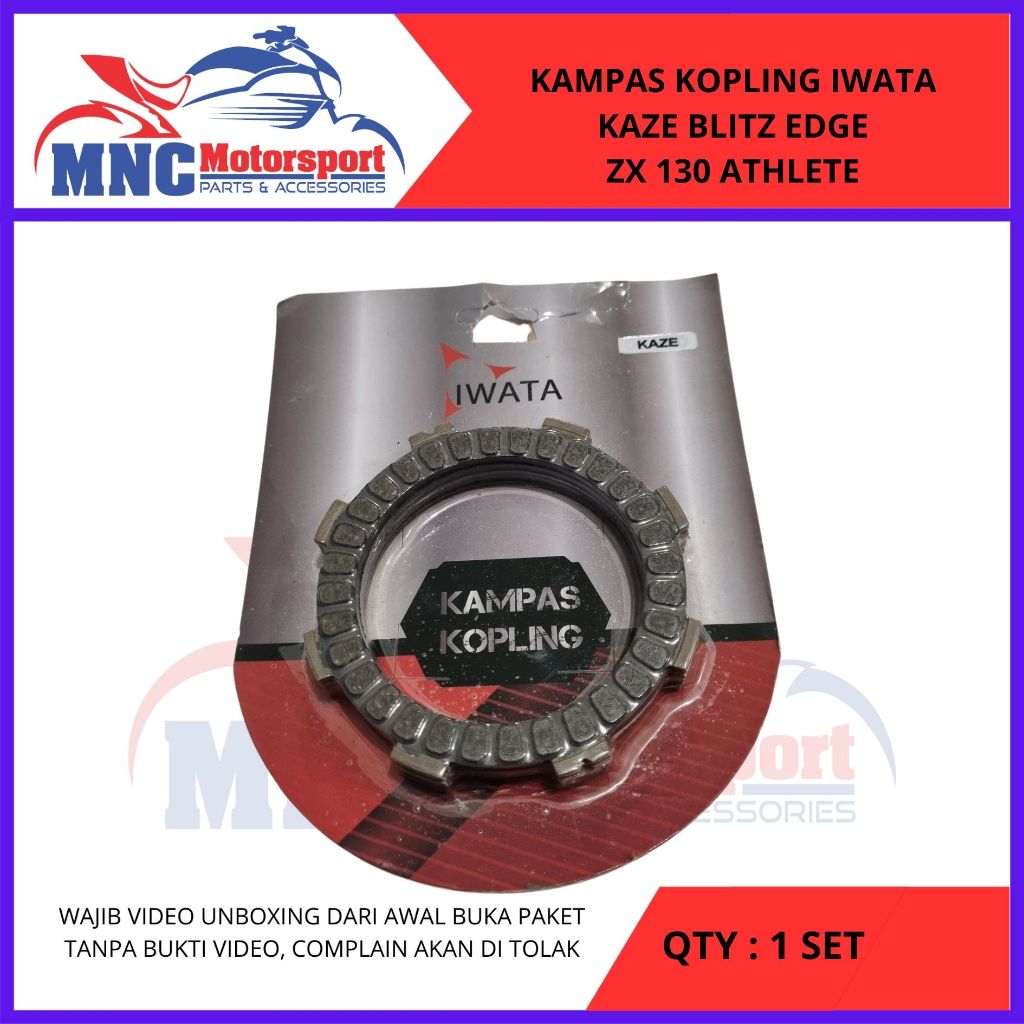 Jual KAMPAS KOPLING IWATA KAWASAKI KAZE BLITZ ZX 130 ATHLETE EDGE