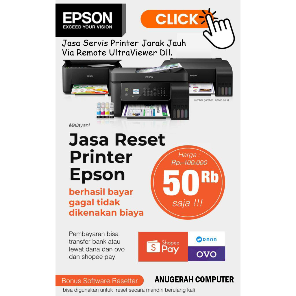 Jual RESET PRINTER EPSON / RESET PRINTER CANON / RISET PRINTER / JASA ...