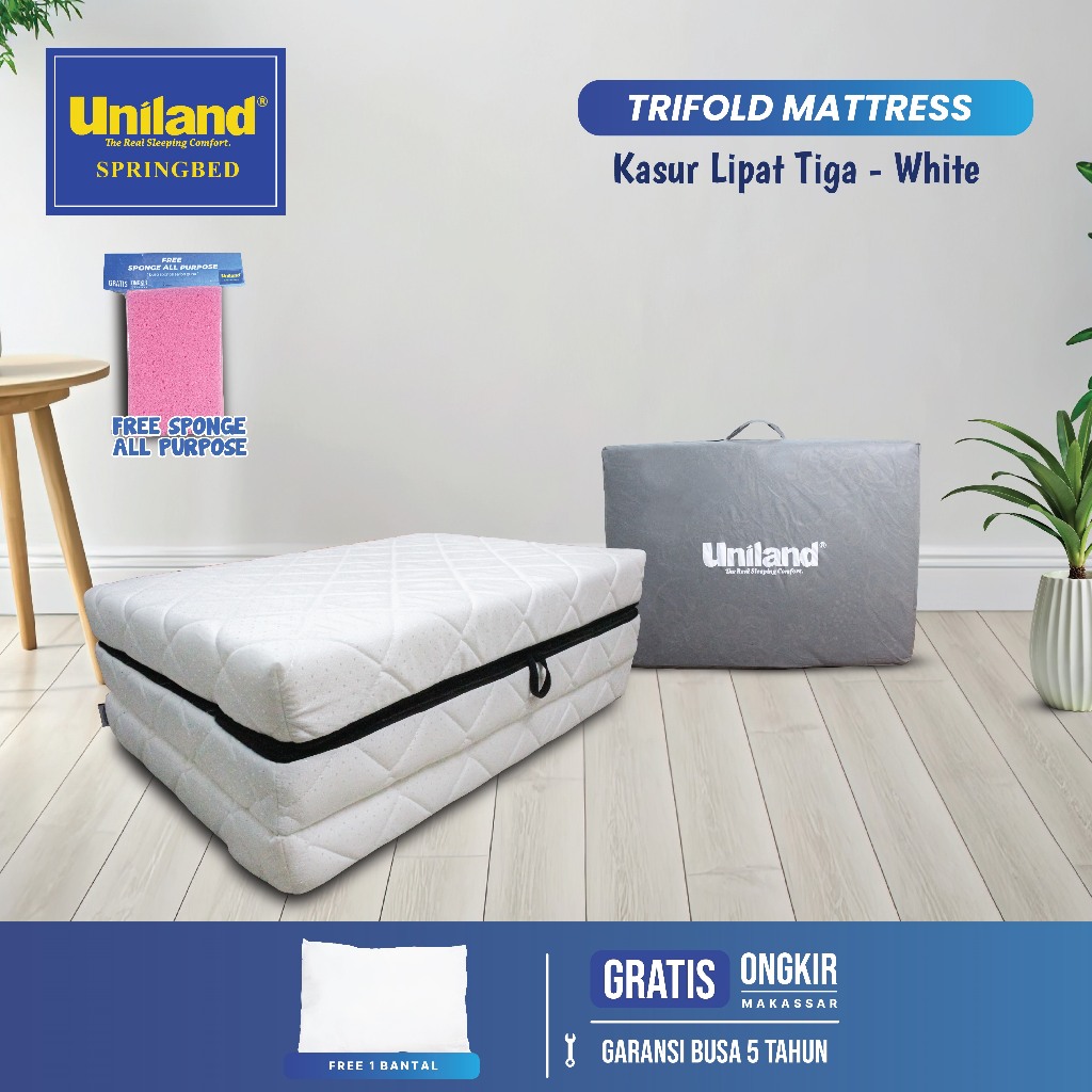 Jual Uniland Trifold White Foam Kasur Lantai Shopee Indonesia
