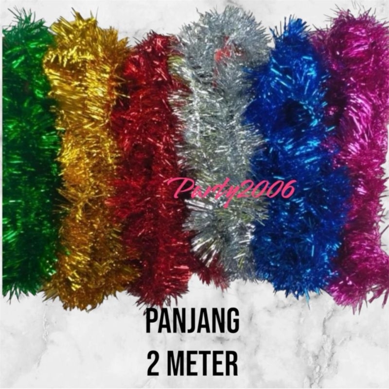 Jual Slinger Rumbai warna warni / Slinger Ulang Tahun (2meter) | Shopee ...