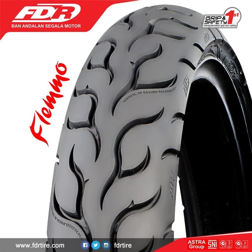 Jual BAN LUAR DEPAN FDR 70/90-17 FLEMMO TUBETYPE SUPRA X 125 - REVO ...
