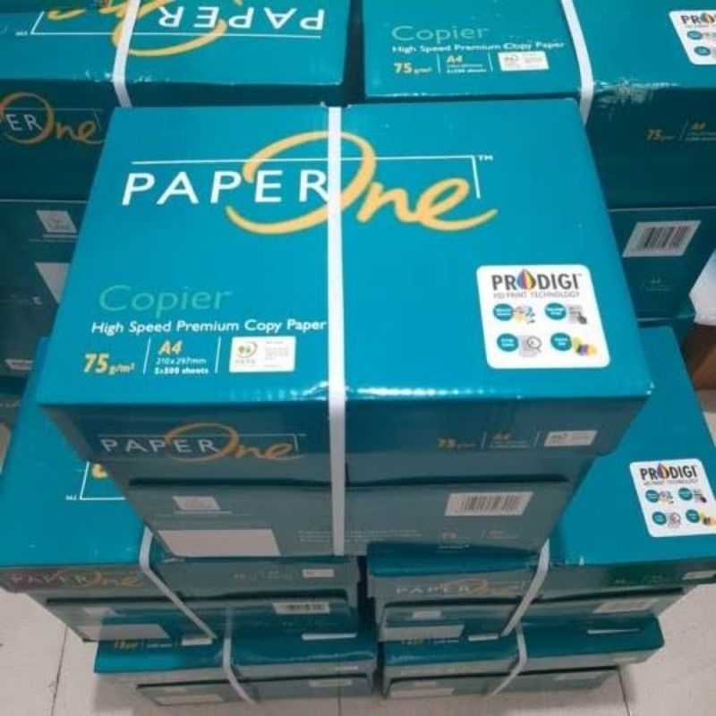 Jual Grosir Kertas HVS A4 75 gr Paperone 1 dus isi 5 rim | Shopee Indonesia