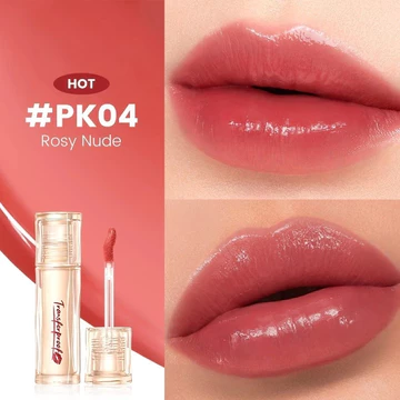 FOCALLURE (L37) Lip Tint Super Glazed Shine 16H Moisturizing Lightweight Lip Glossy