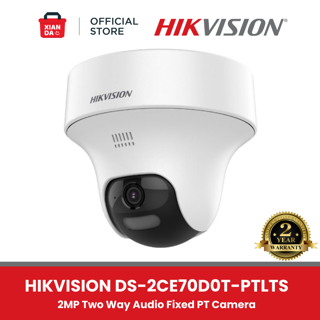 Jual DS-2CE70D0T-PTLTS - HIKVISION ANALOG 2MP TWO WAY AUDIO PT CAMERA ...