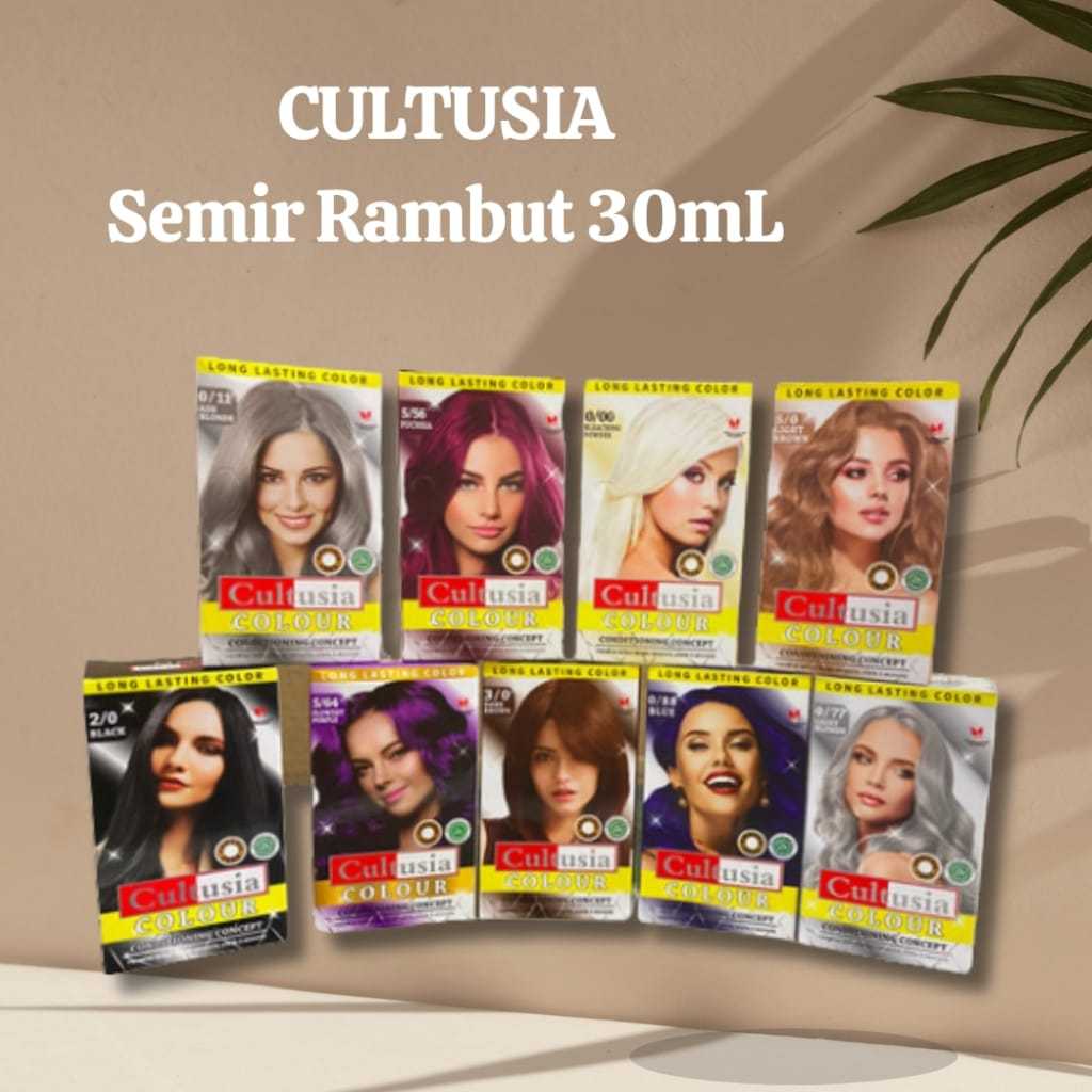 Jual Cultusia Hair Color Cream 30ml (Pewarna Rambut) | Shopee Indonesia