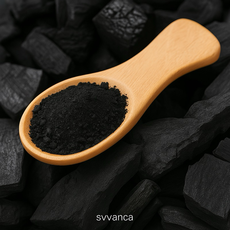 Jual activated bamboo charcoal powder organic charcoal arang bubuk ...