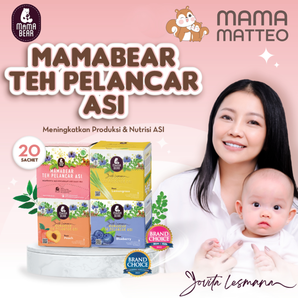 Jual MAMABEAR Teh ASI Booster Tea Penambah Pelancar ASI Mama Bear Teh ...