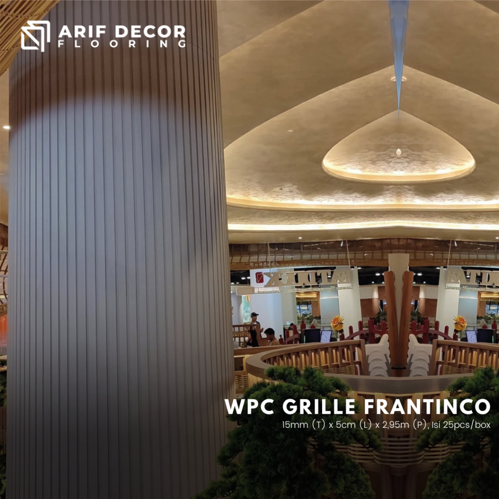 Jual FRANTINCO WPC Wallpanel GRILLE dekorasi dinding bulat indoor / WPC ...