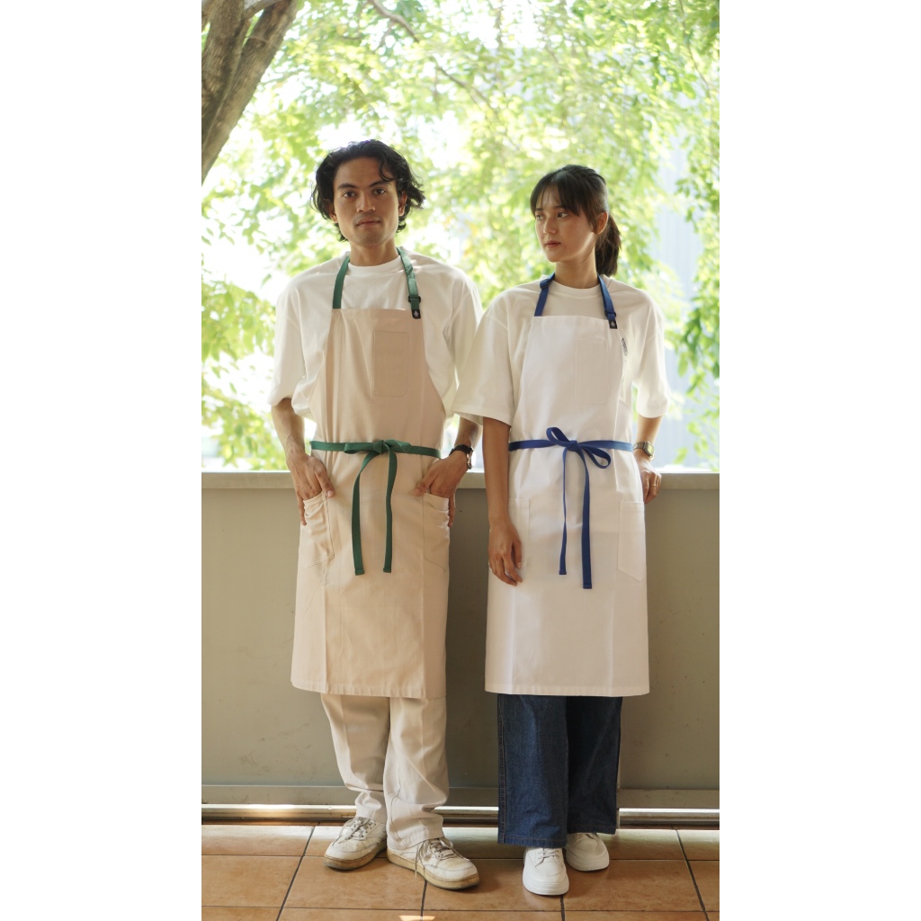 Jual Two-Tone Apron / Chef Apron / Kitchen Apron / Aksara Apron ...