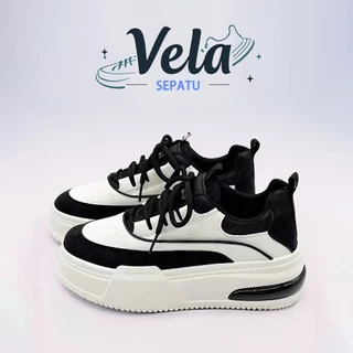 vela Sepatu Wanita Sneakers Kasual Fashion Korea Sport Shoes flatshoes putih lari