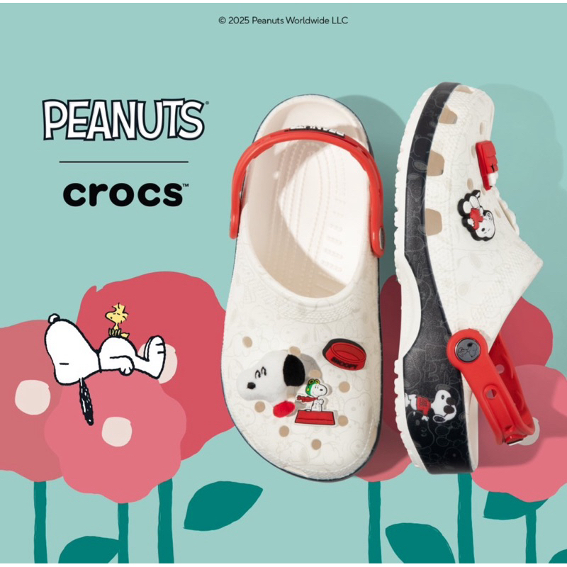Jual Crocs Peanuts Classic Clog - Snoopy | Shopee Indonesia