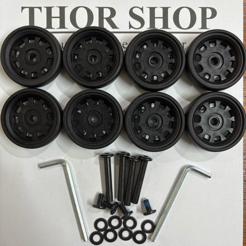 Jual 8 pcs roda koper double replacement wheel 49 mm | Shopee Indonesia
