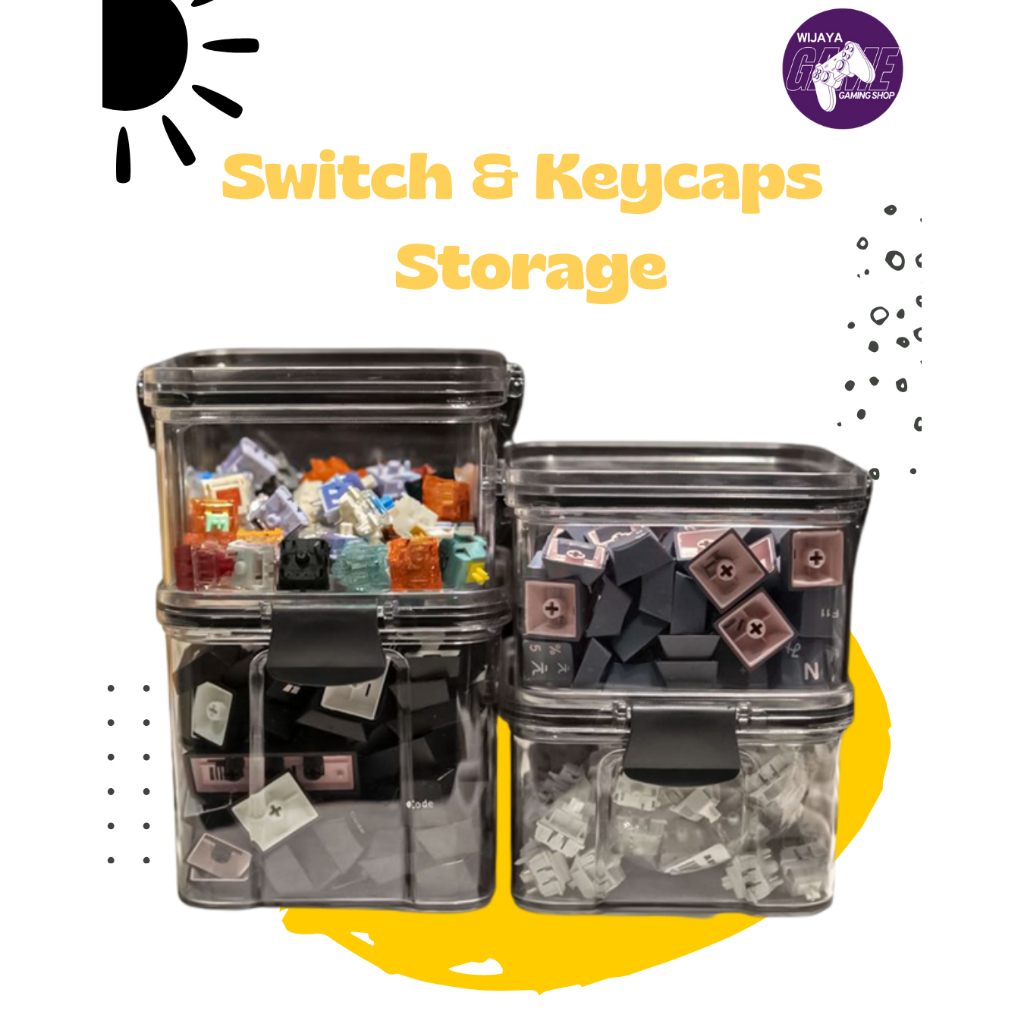 Jual Switch keycaps Container Storage Mechanical Keyboard Tempat ...