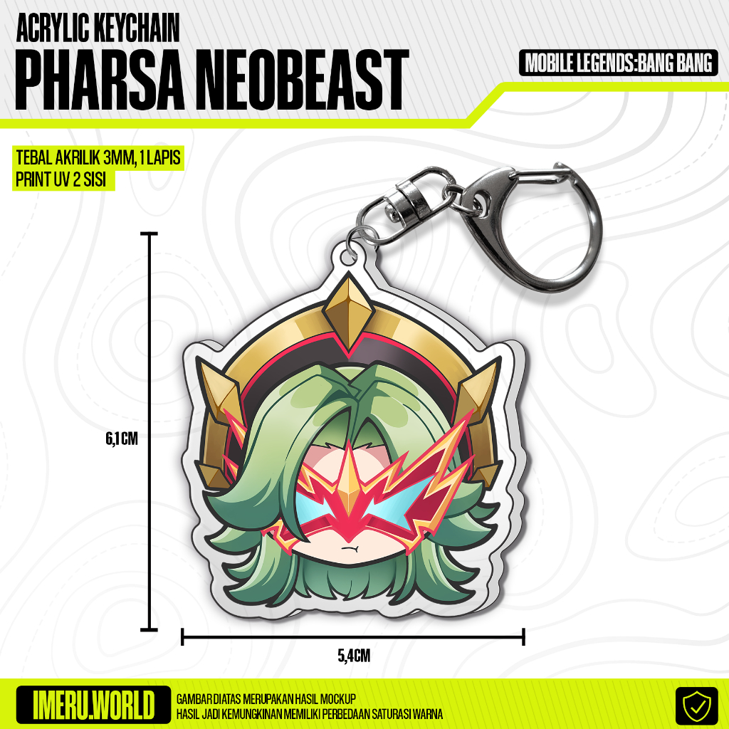 Jual Keychain Gantungan Kunci Mobile Legends Bang Bang Ling Pharsa ...