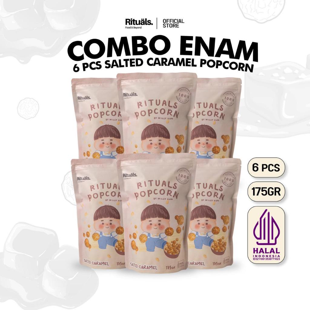 Jual Rituals Food [Combo Enam] 6 Bungkus Popcorn Ukuran Large - Snack ...